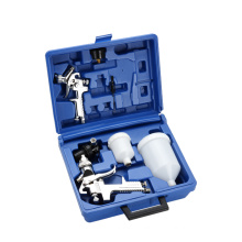 7Pcs paint spray gun kits with regulator spanner brush